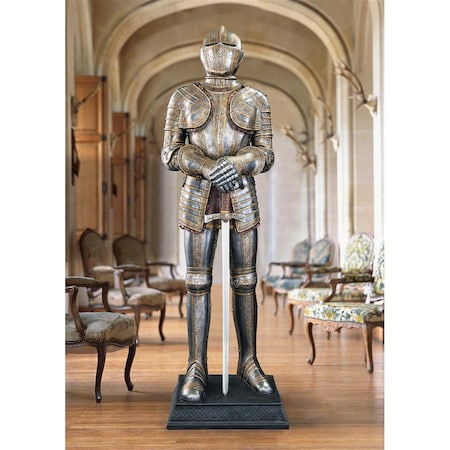 Knight's Guard Medieval Armor Sculpture With Sword